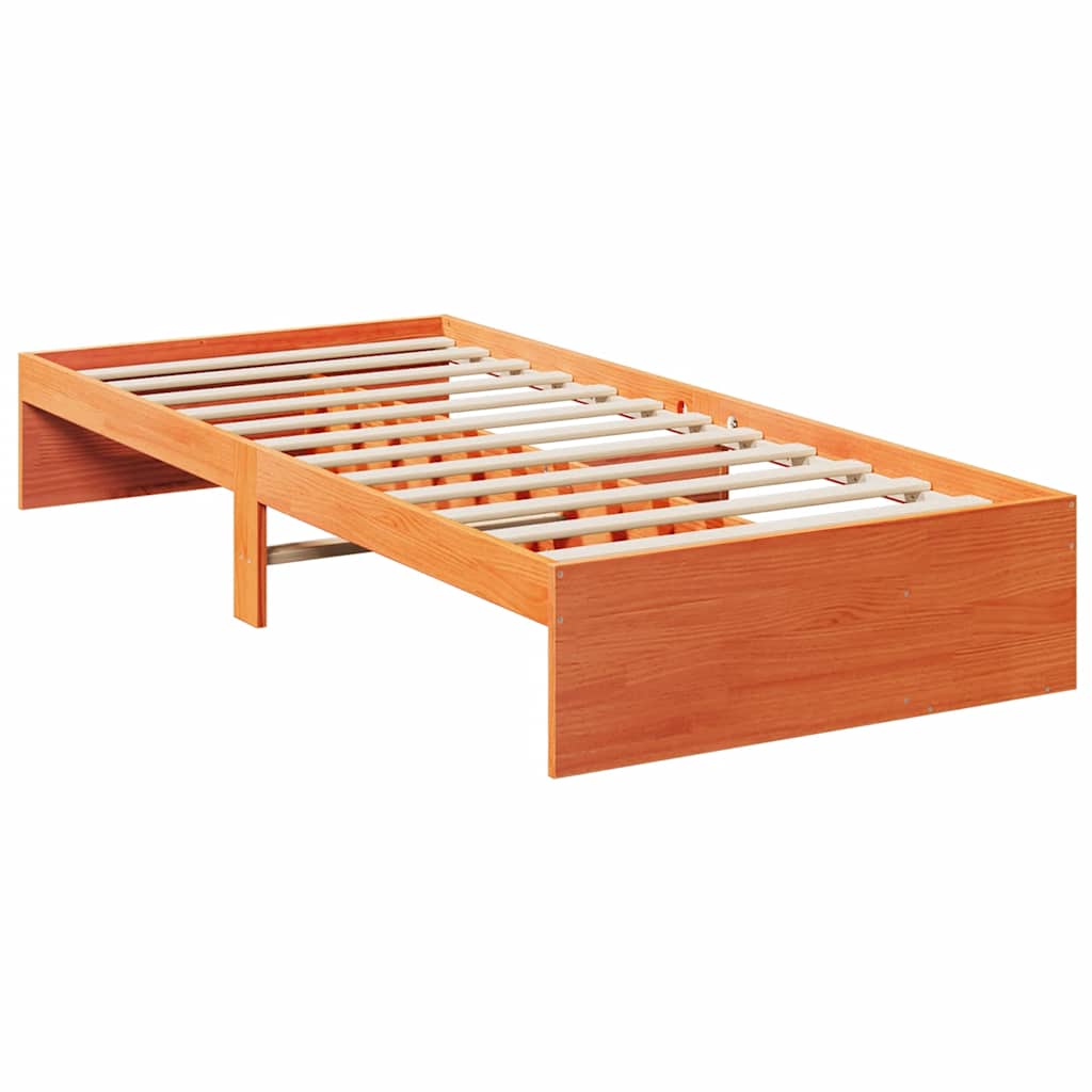 Lit de jour sans matelas cire marron 80x200 cm bois pin massif - XIOS