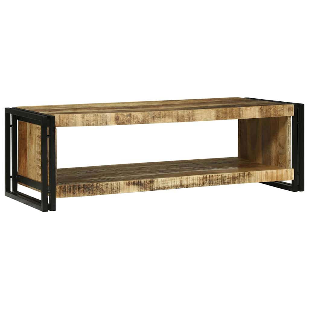 Table basse 120 x 50 x 38 cm Bois de manguier brut massif - XIOS