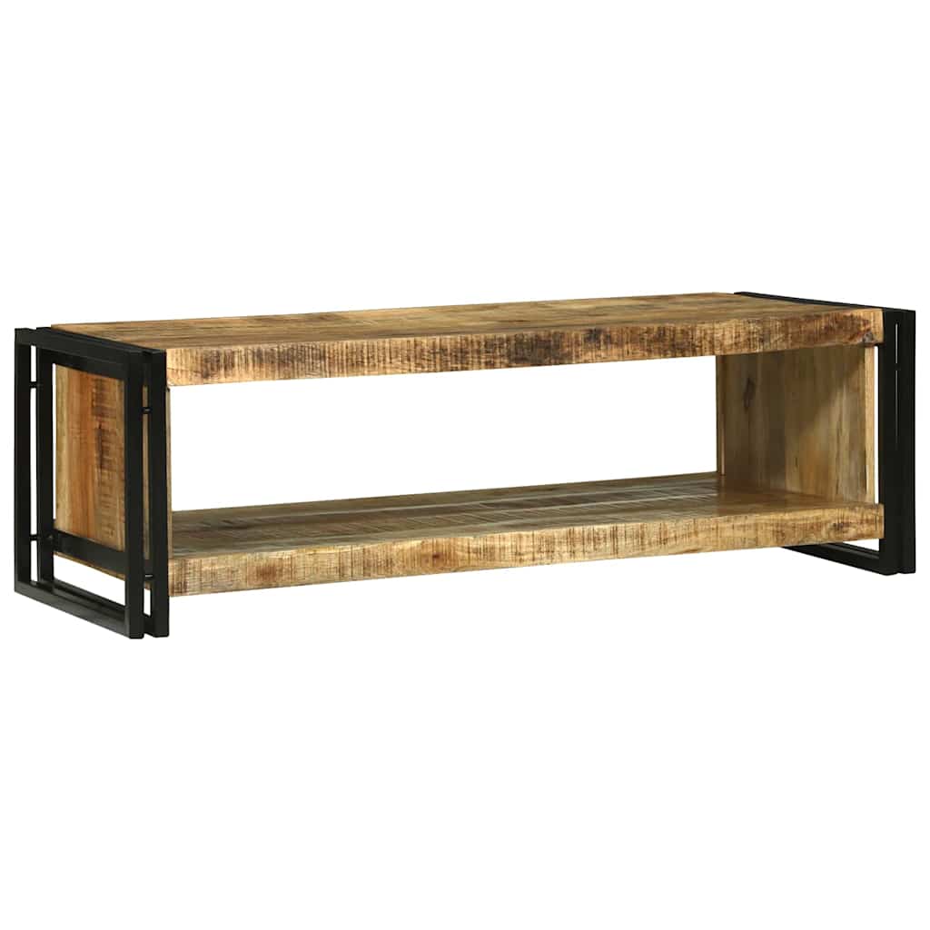 Table basse 120 x 50 x 38 cm Bois de manguier brut massif - XIOS