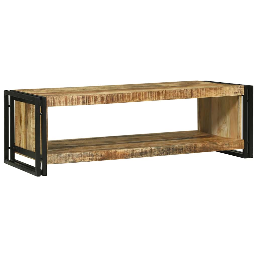 Table basse 120 x 50 x 38 cm Bois de manguier brut massif - XIOS
