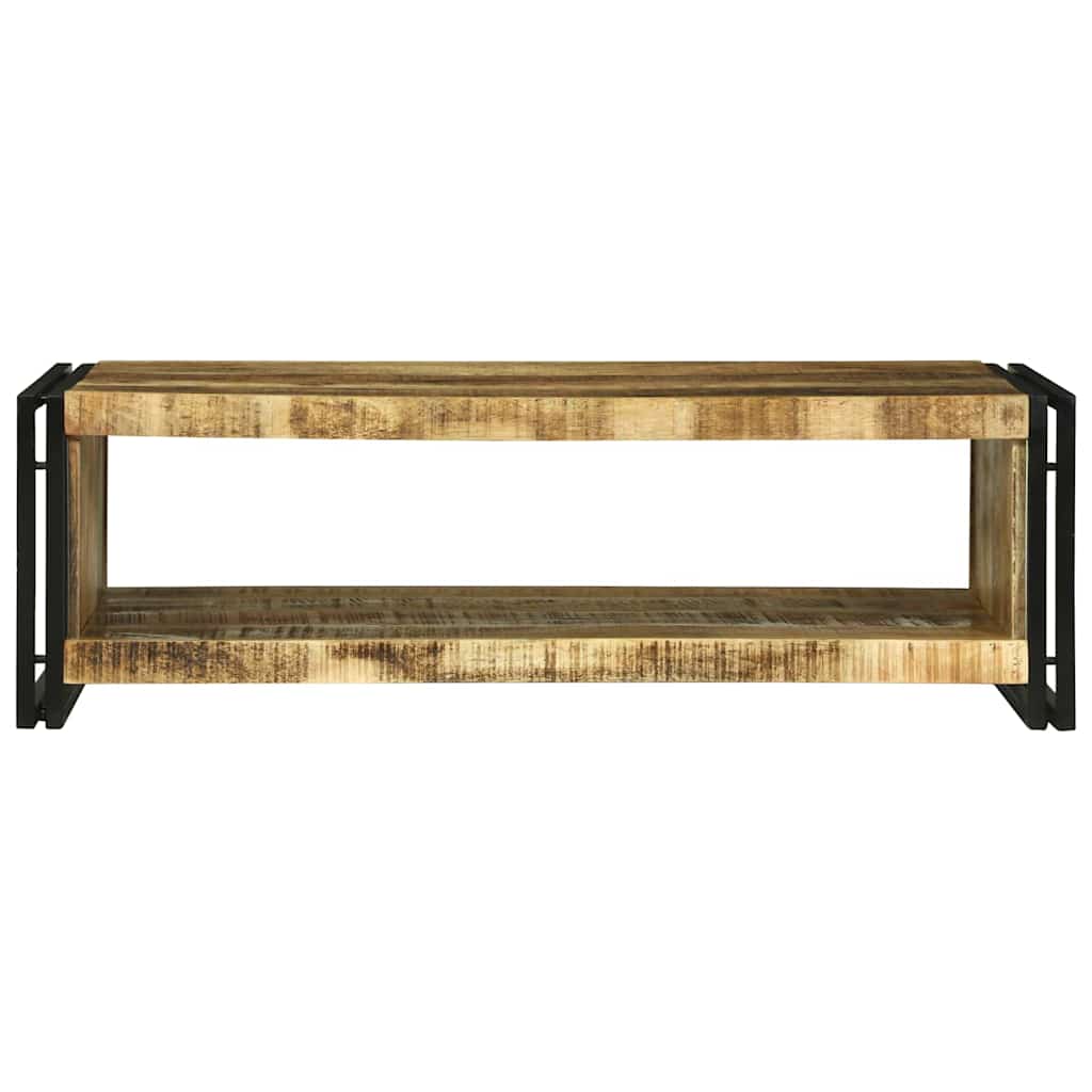 Table basse 120 x 50 x 38 cm Bois de manguier brut massif - XIOS