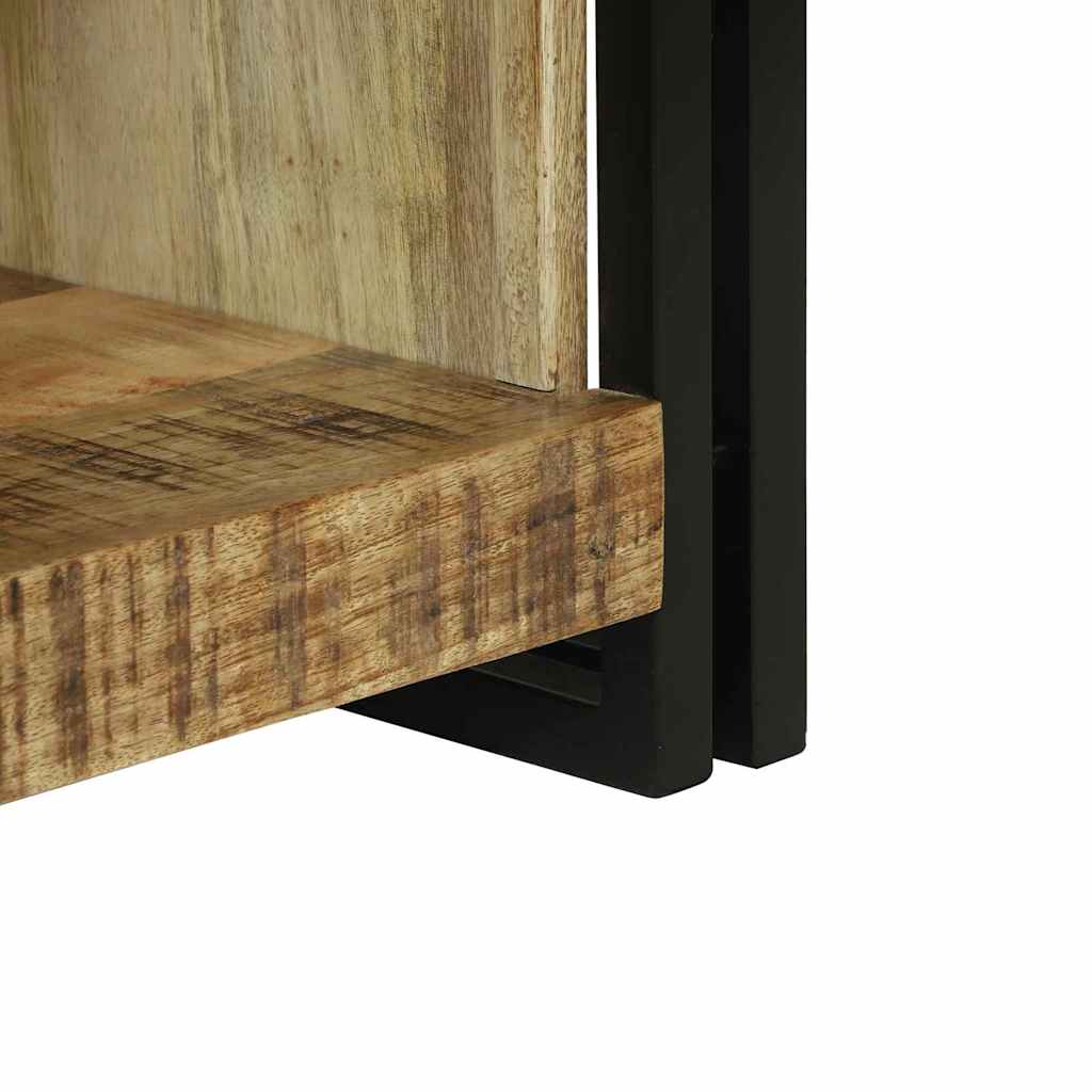 Table basse Marron 90 x 50 x 38 cm Bois de manguier brut massif - XIOS