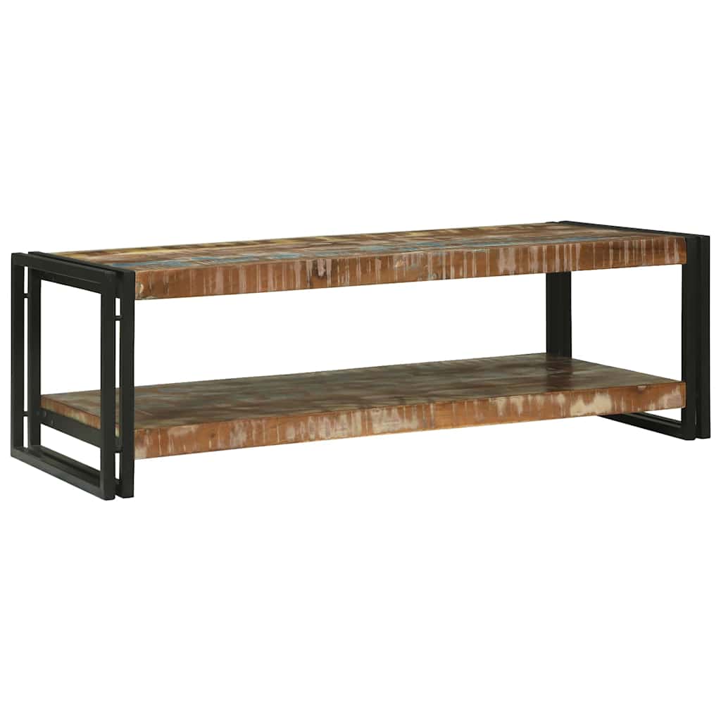 Table basse Multicolore 120 x 50 x 38 cm Bois Recyclé Solide - XIOS