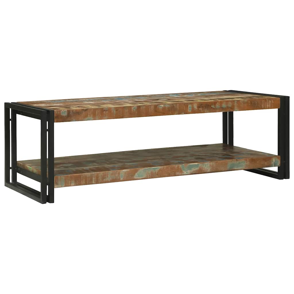Table basse Multicolore 120 x 50 x 38 cm Bois Recyclé Solide - XIOS