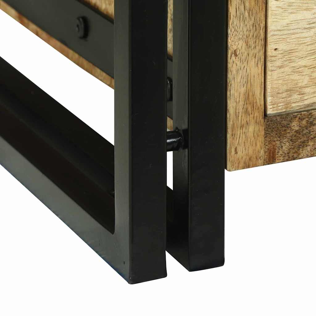 Table basse Marron 90 x 50 x 38 cm Bois de manguier brut massif - XIOS