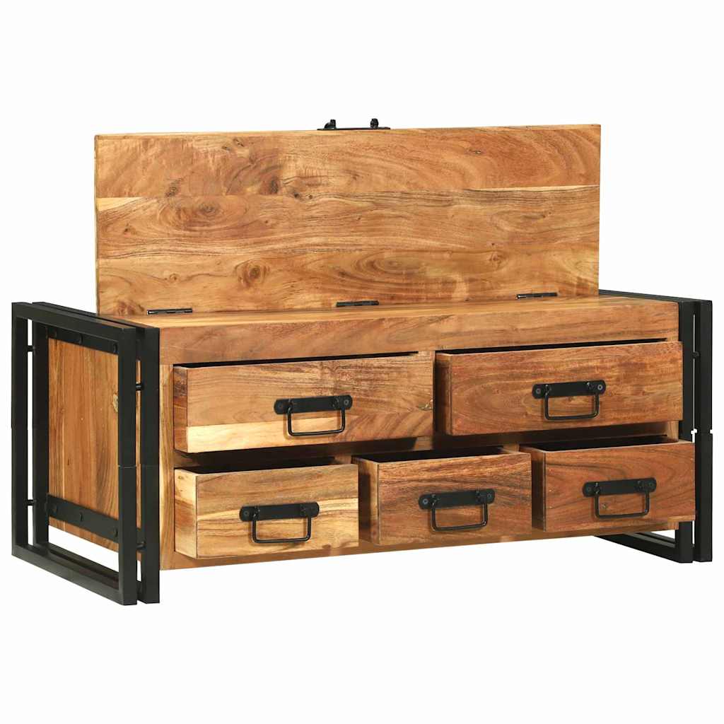 Table basse Marron 90 x 50 x 38 cm Bois d'Acacia Massif - XIOS