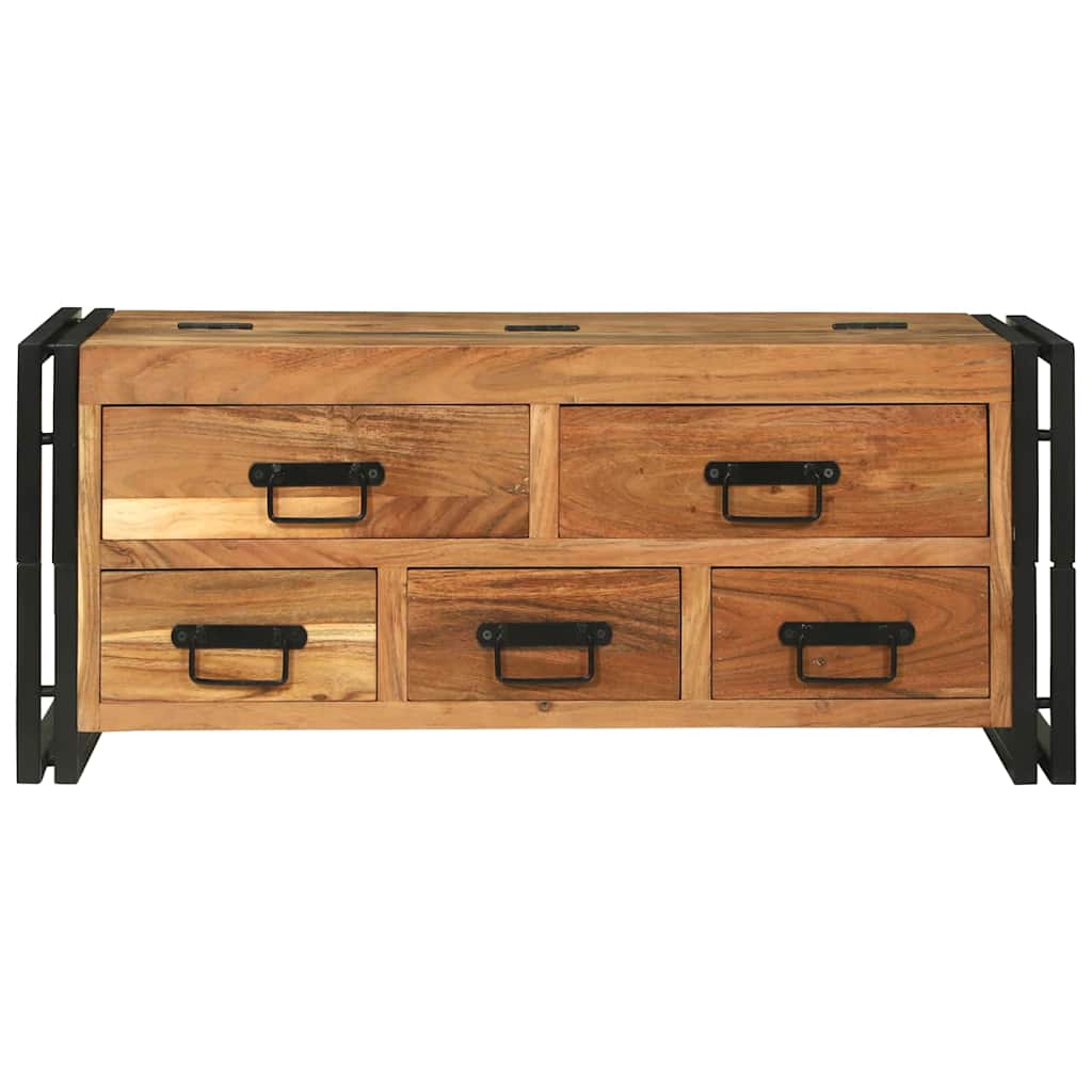 Table basse Marron 90 x 50 x 38 cm Bois d'Acacia Massif - XIOS