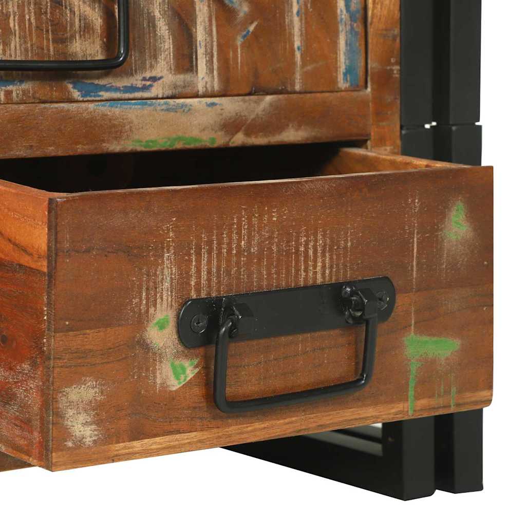 Table basse Multicolore 90 x 50 x 38 cm Bois Recyclé Solide