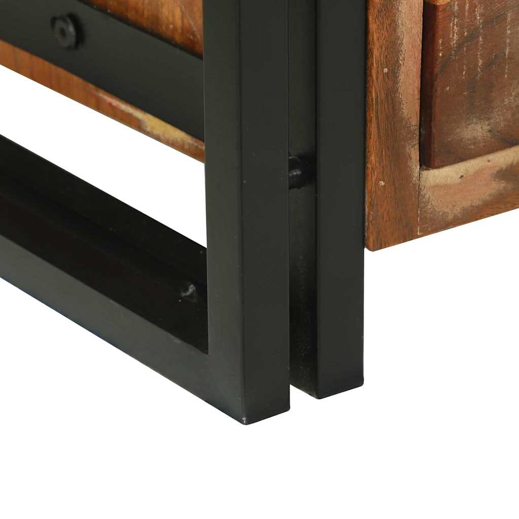 Table basse Marron 90 x 50 x 38 cm bois de récupération massif - XIOS