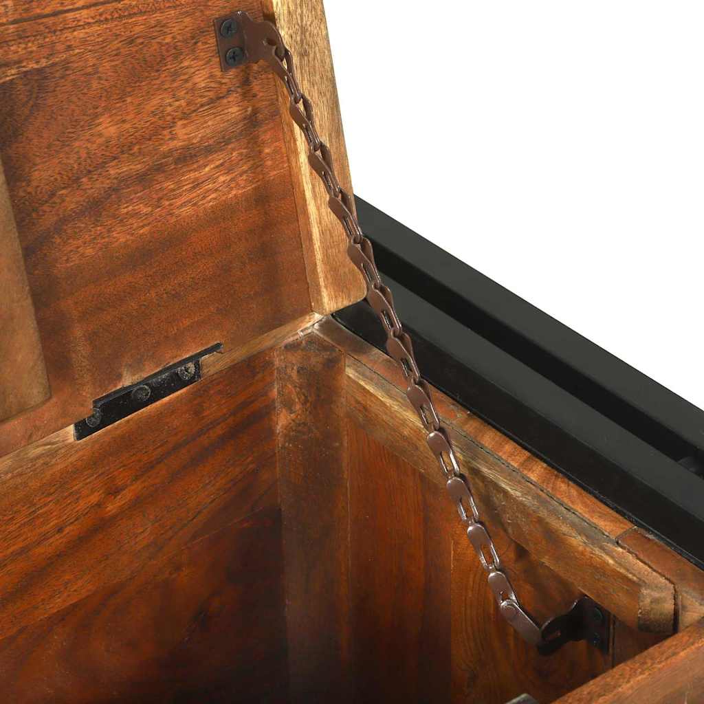 Table basse Marron 90 x 50 x 38 cm bois de récupération massif - XIOS