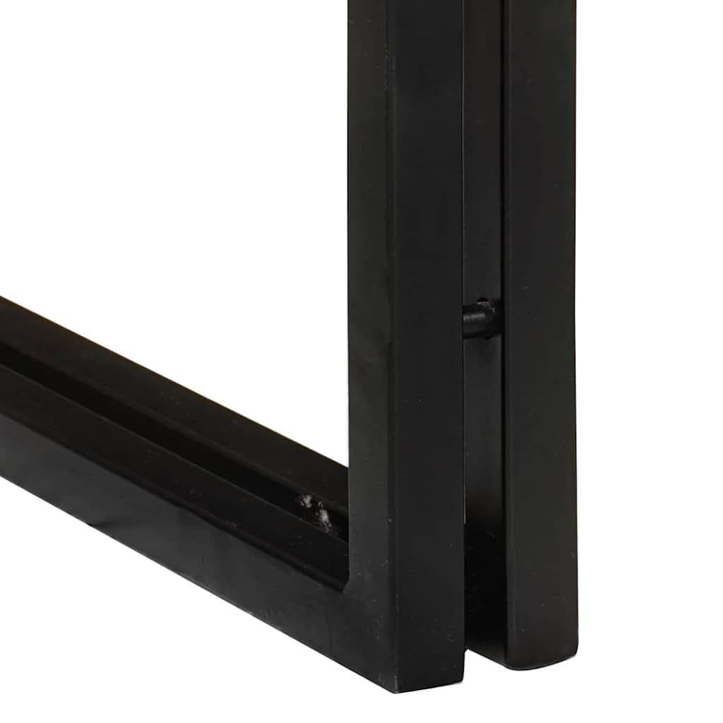 Table Gigogne 3 pcs Marron et noir bois de récupération massif - XIOS