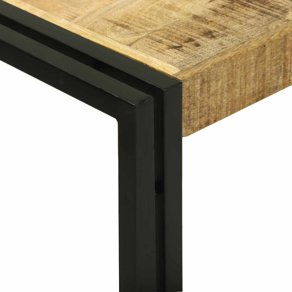 Table console 120 x 33 x 75 cm Bois de manguier brut massif - XIOS