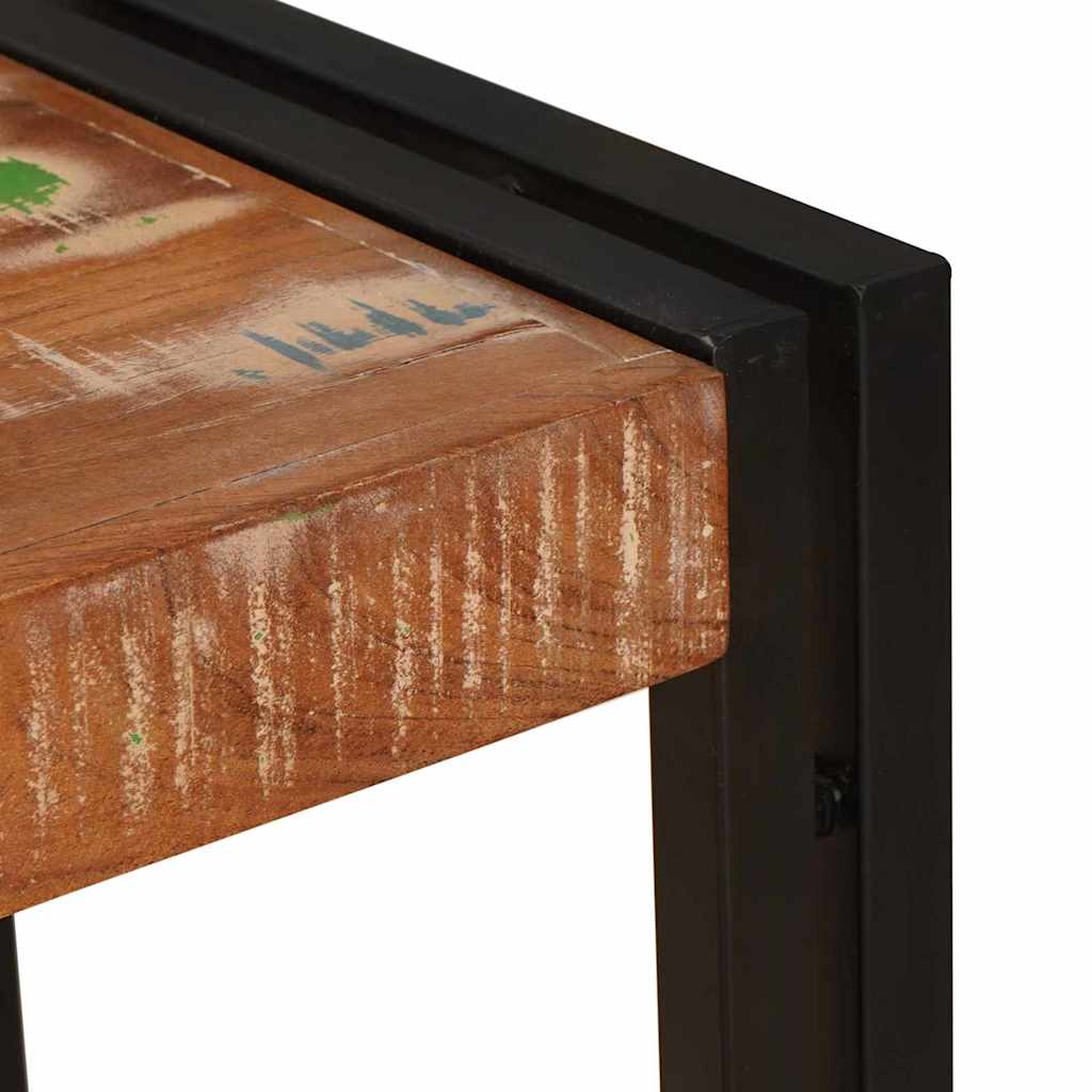 Table console Multicolore 90 x 33 x 75 cm Bois Recyclé Solide - XIOS