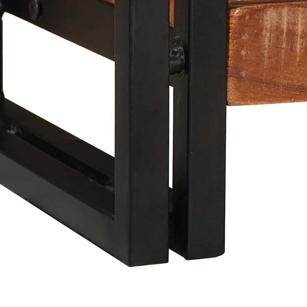 Table console Multicolore 90 x 33 x 75 cm Bois Recyclé Solide - XIOS