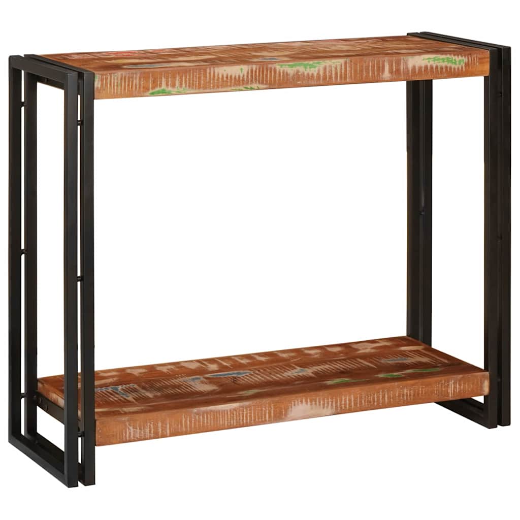 Table console Multicolore 90 x 33 x 75 cm Bois Recyclé Solide - XIOS