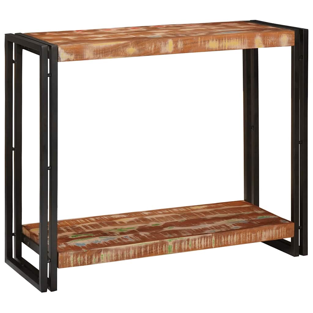 Table console Multicolore 90 x 33 x 75 cm Bois Recyclé Solide - XIOS