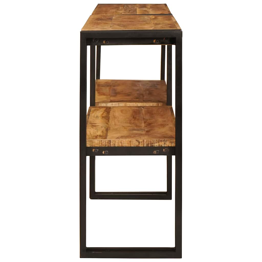 Table console Marron 160 x 33 x 75 cm Bois de mangue massif