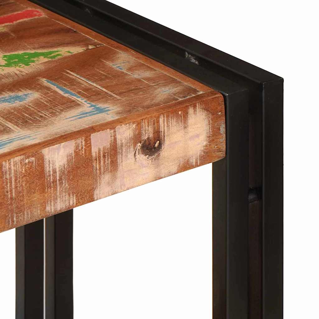 Table console Multicolore bois de récupération massif - XIOS