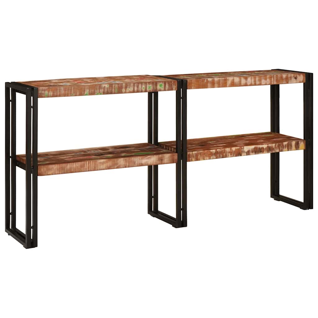 Table console Multicolore bois de récupération massif - XIOS