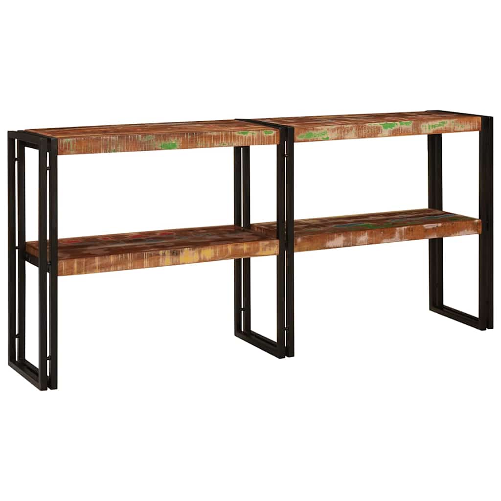 Table console Multicolore bois de récupération massif - XIOS