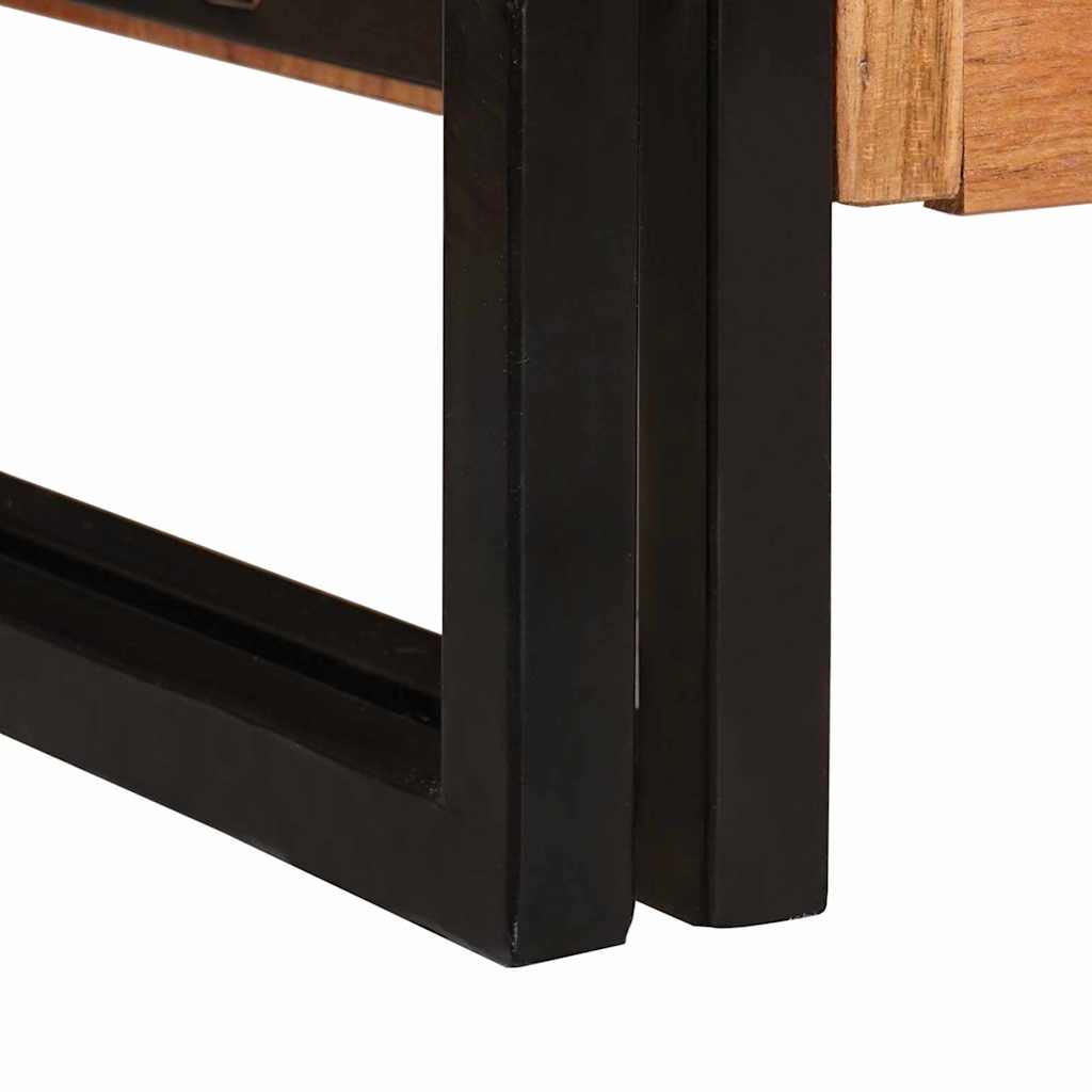 Buffet avec portes Marron Bois d'acacia massif et métal - XIOS