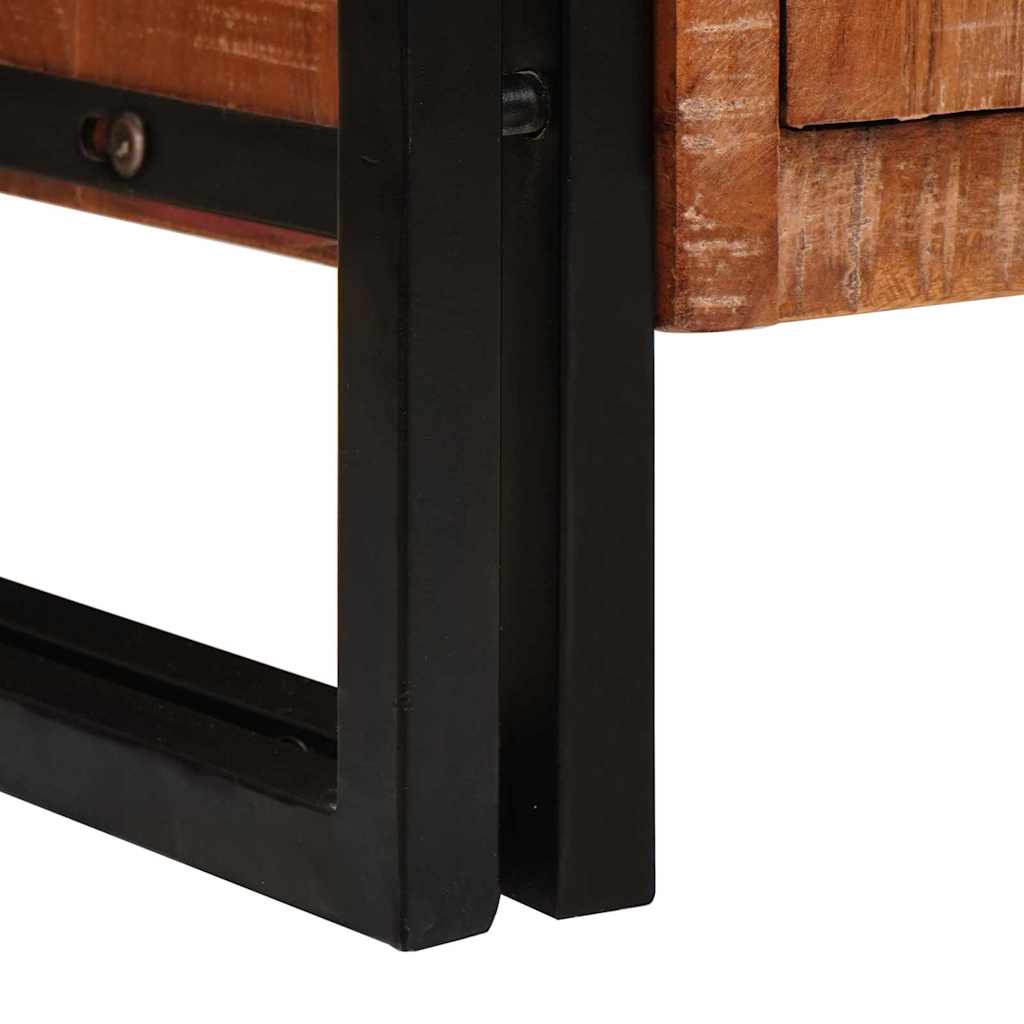 Buffet avec portes Marron Bois Recyclé Massif et Métal