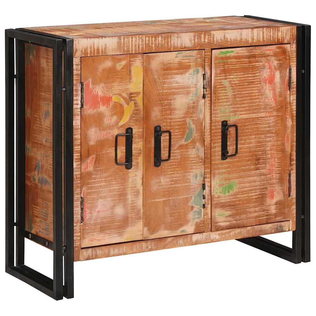 Buffet avec portes Marron Bois Recyclé Massif et Métal