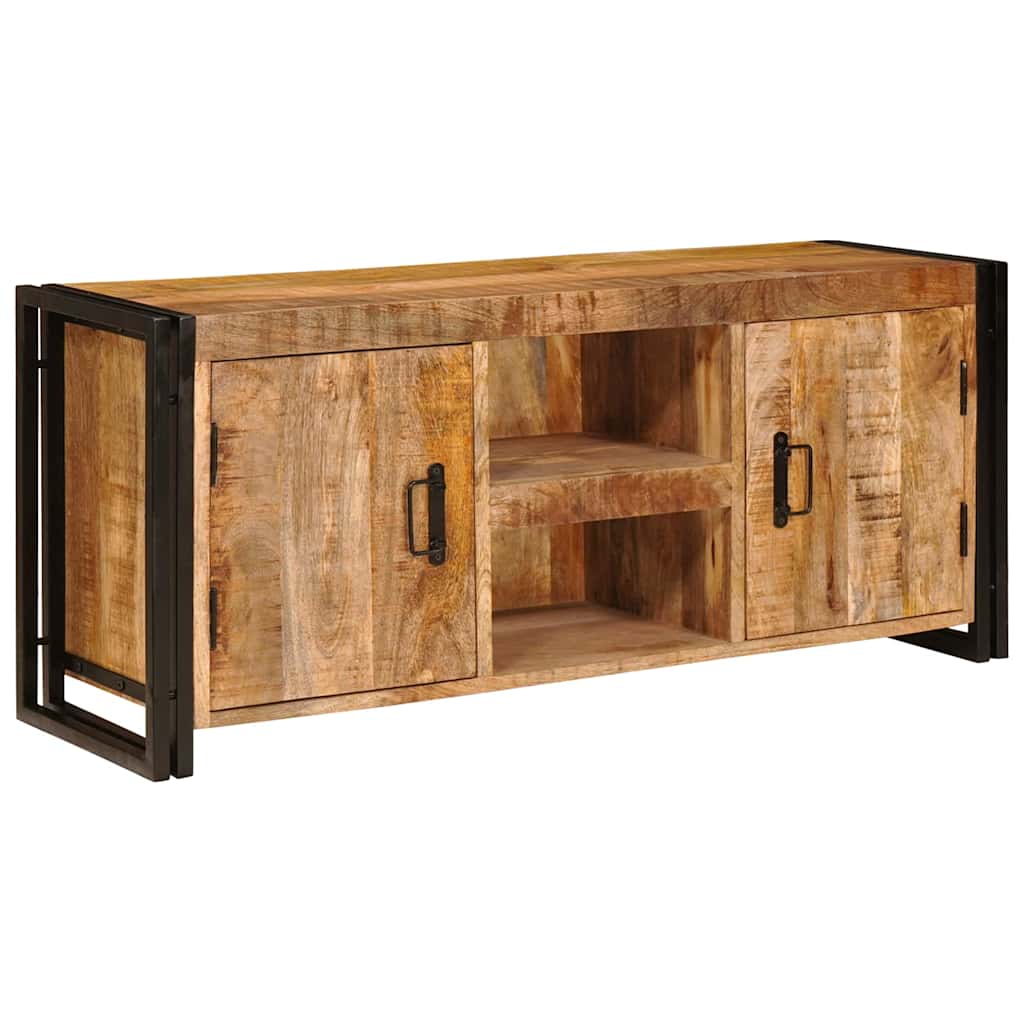 Meuble TV Marron 120 x 30 x 50 cm Bois de manguier brut massif - XIOS