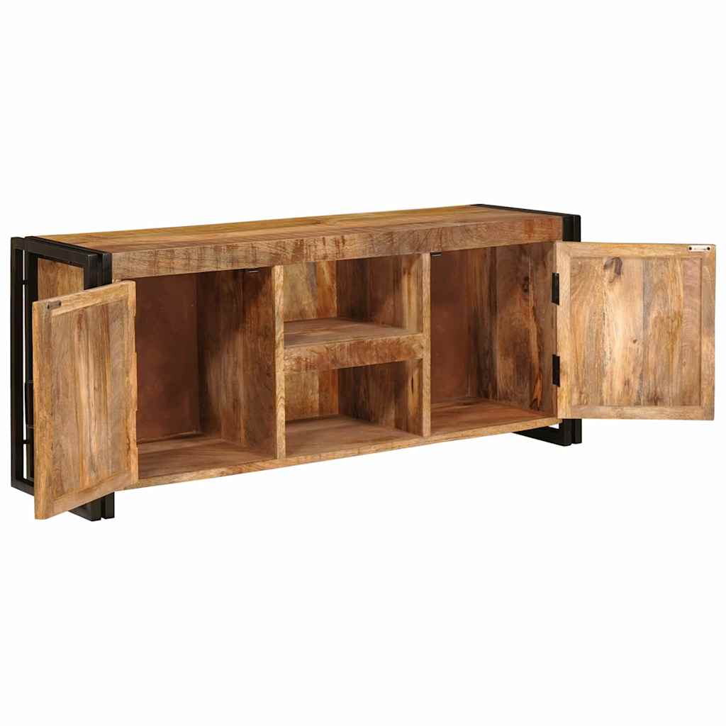 Meuble TV Marron 120 x 30 x 50 cm Bois de manguier brut massif - XIOS