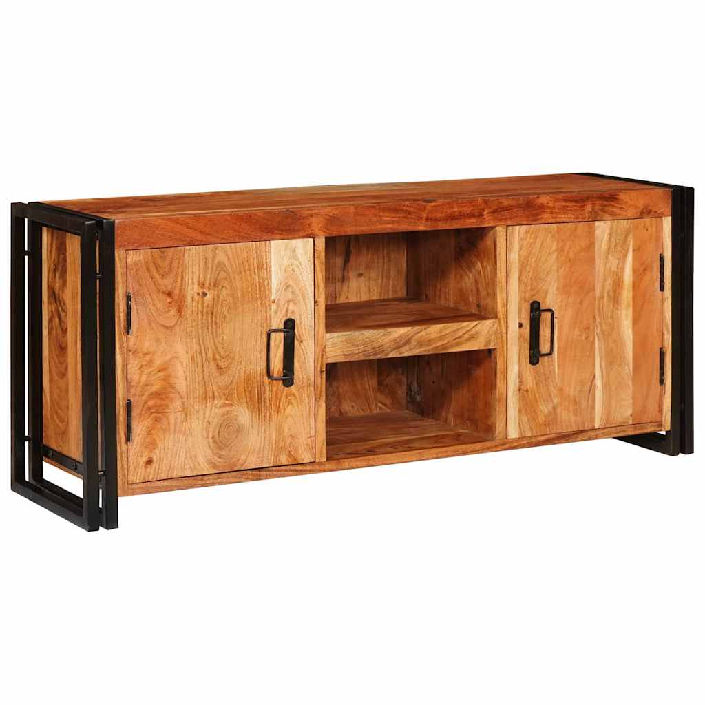 Meuble TV Marron 120 x 33 x 50 cm Bois d'acacia massif - XIOS
