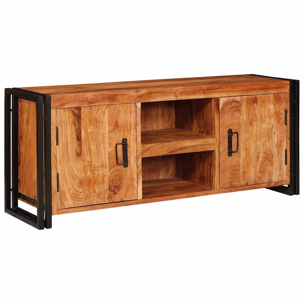 Meuble TV Marron 120 x 33 x 50 cm Bois d'acacia massif - XIOS
