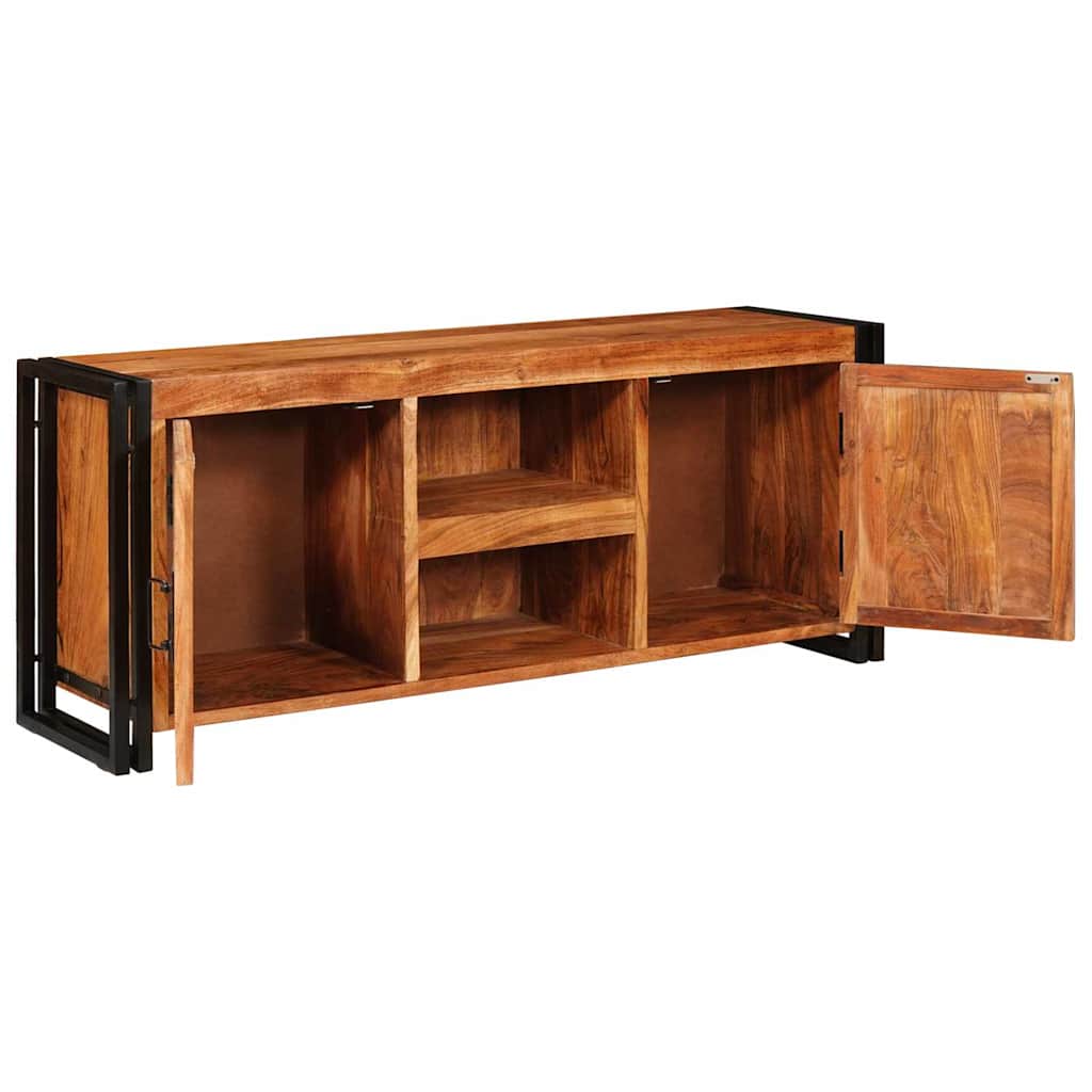 Meuble TV Marron 120 x 33 x 50 cm Bois d'acacia massif - XIOS