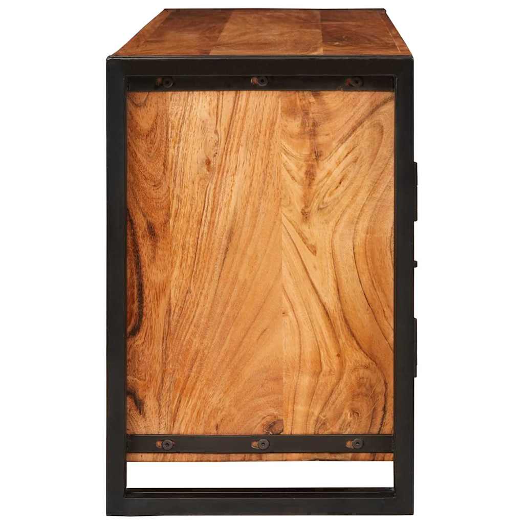 Meuble TV Marron 120 x 33 x 50 cm Bois d'acacia massif - XIOS