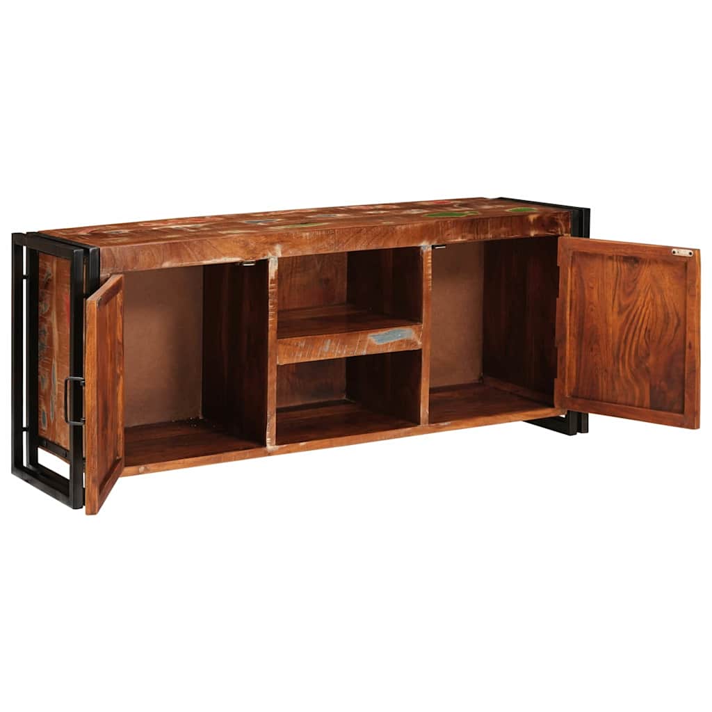 Meuble TV Multicolore 120 x 33 x 50 cm Bois massif recyclé - XIOS