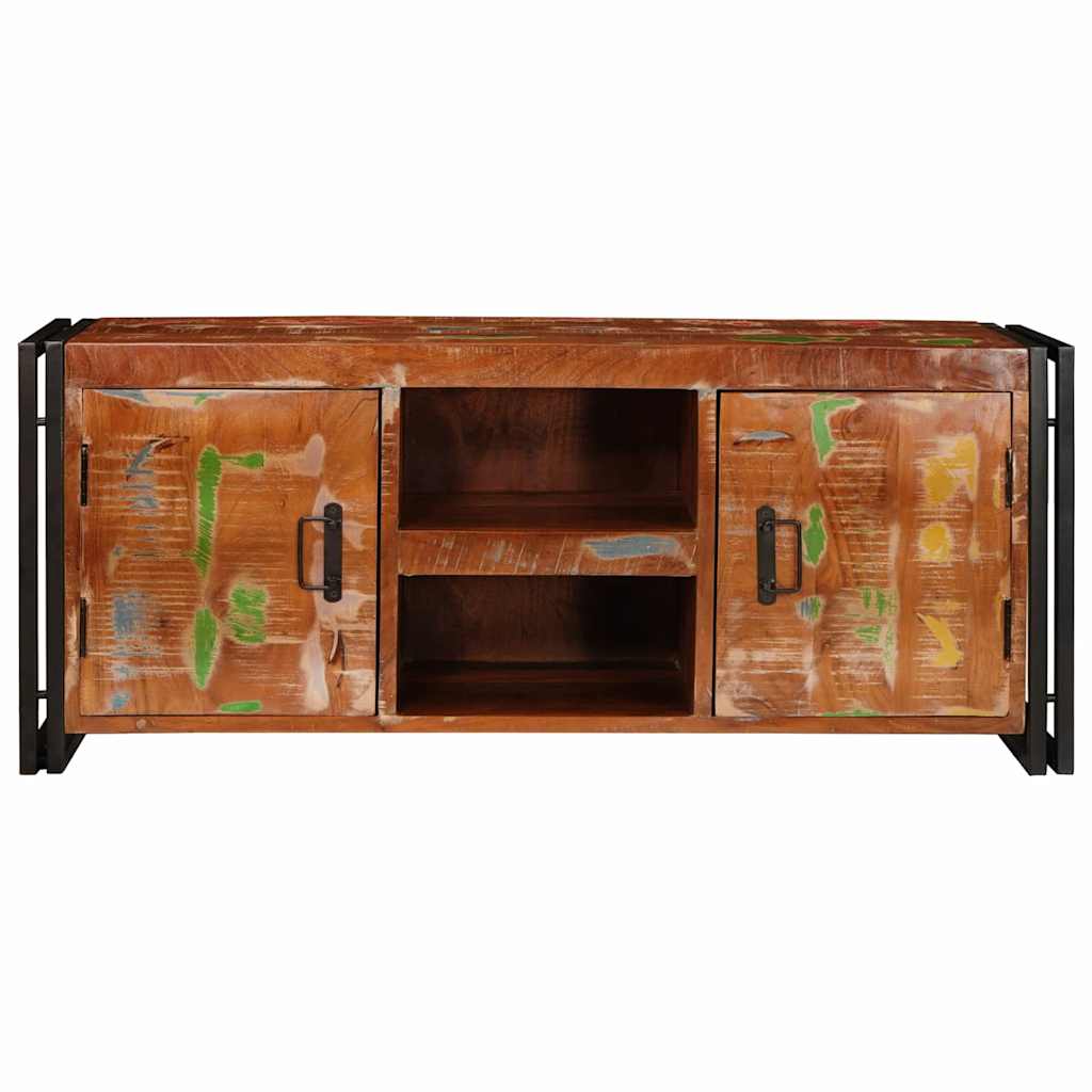 Meuble TV Multicolore 120 x 33 x 50 cm Bois massif recyclé - XIOS