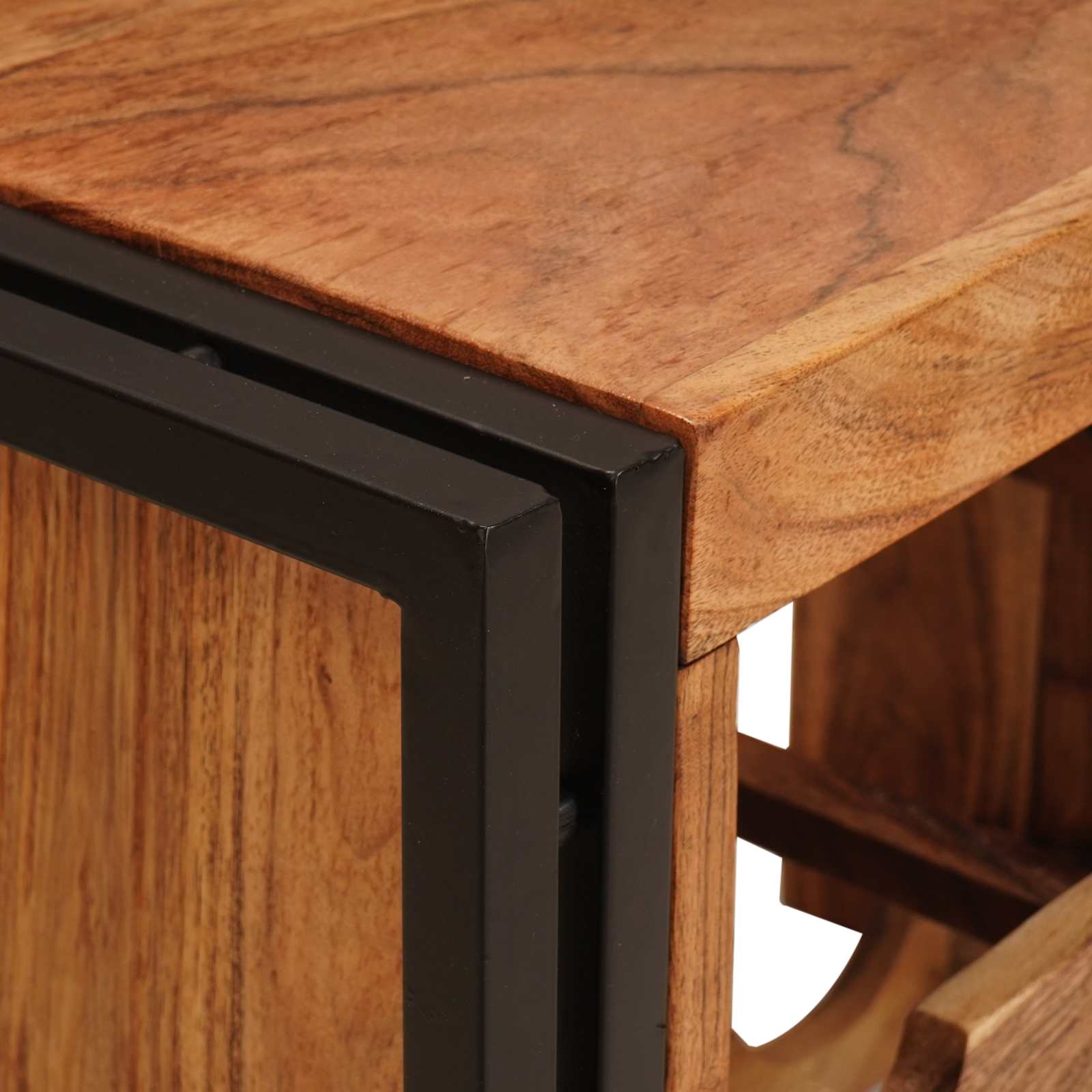 Étagère à vin Marron 60 x 45 x 33 cm Bois d'Acacia Massif - XIOS
