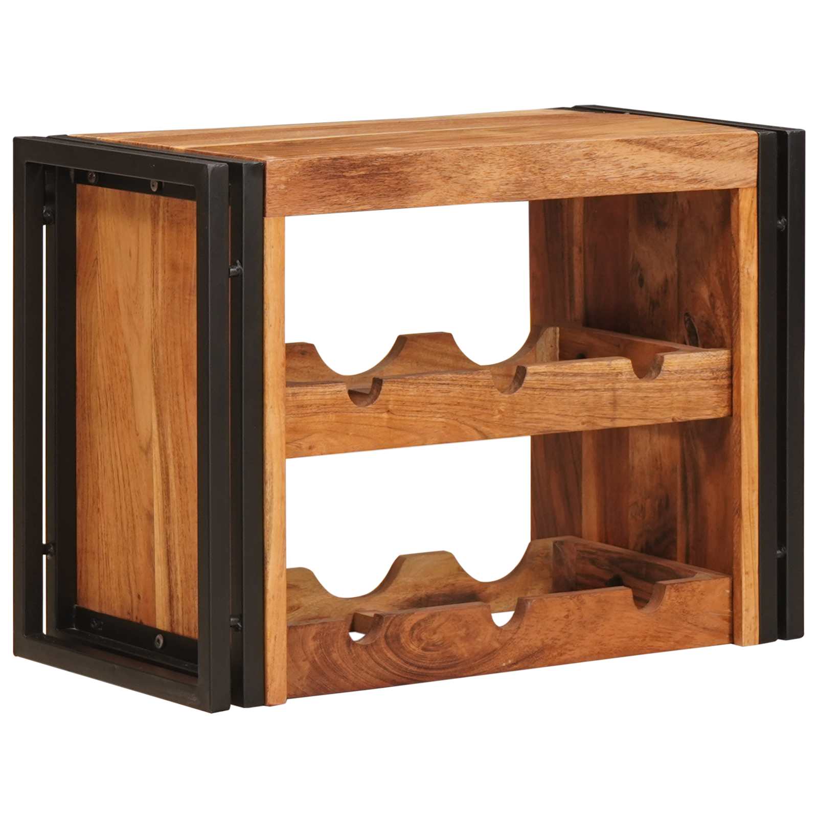 Étagère à vin Marron 60 x 45 x 33 cm Bois d'Acacia Massif - XIOS