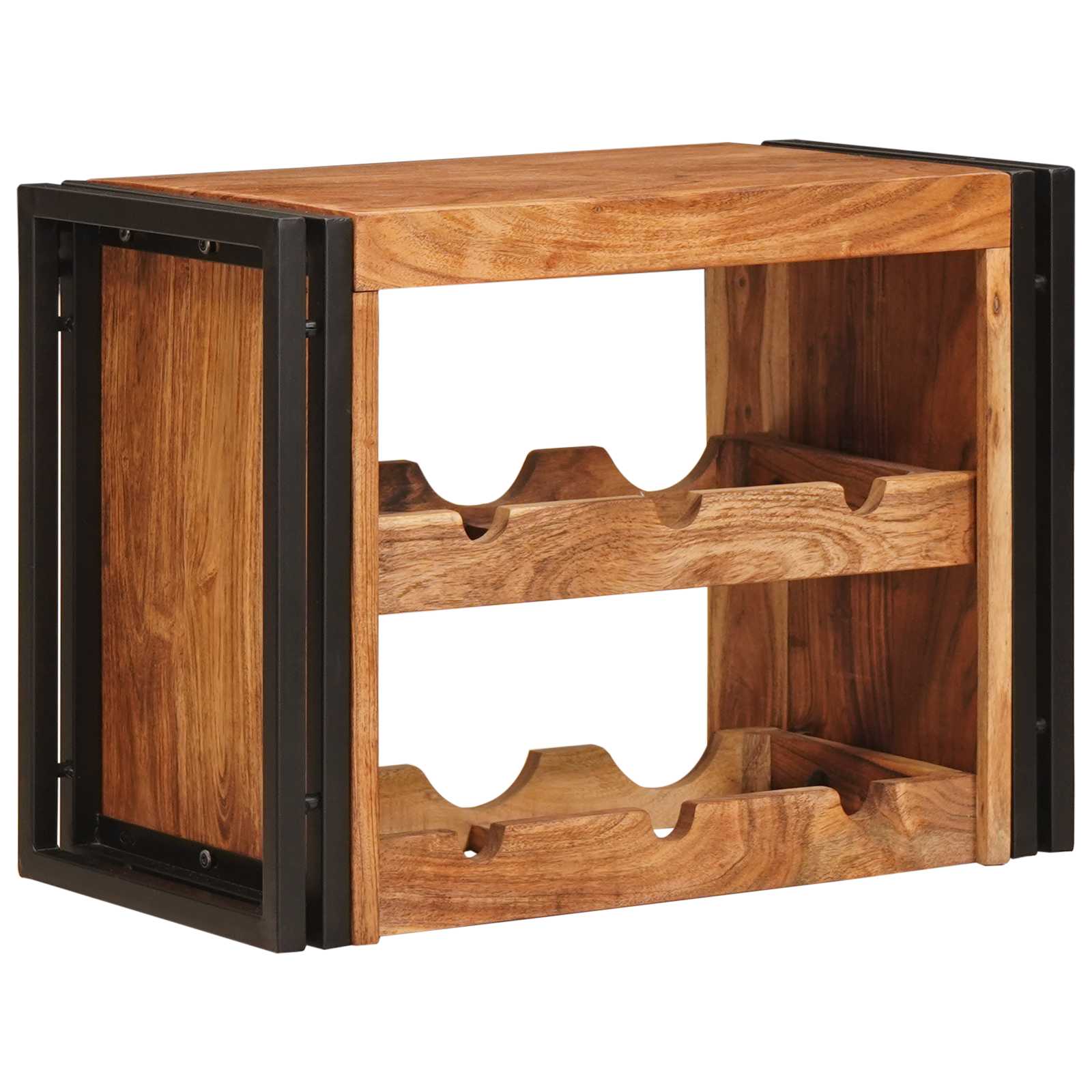 Étagère à vin Marron 60 x 45 x 33 cm Bois d'Acacia Massif - XIOS