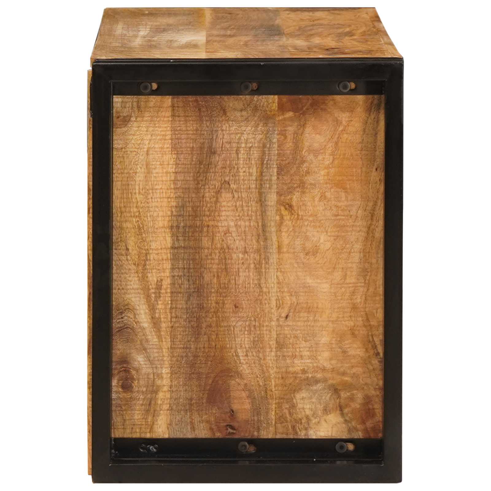 Étagère à vin Marron 80 x 45 x 33 cm Bois de mangue brut solide - XIOS