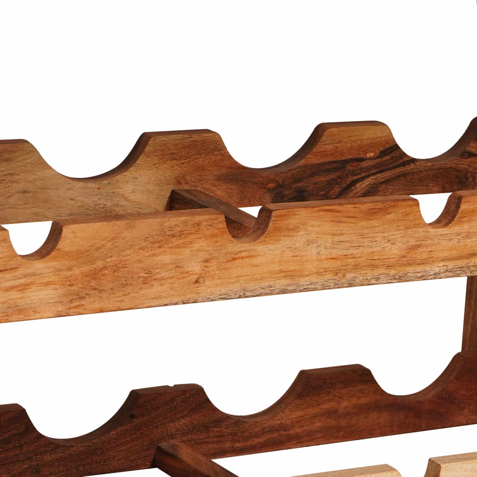 Étagère à vin Marron 80 x 45 x 33 cm Bois d'Acacia Massif - XIOS