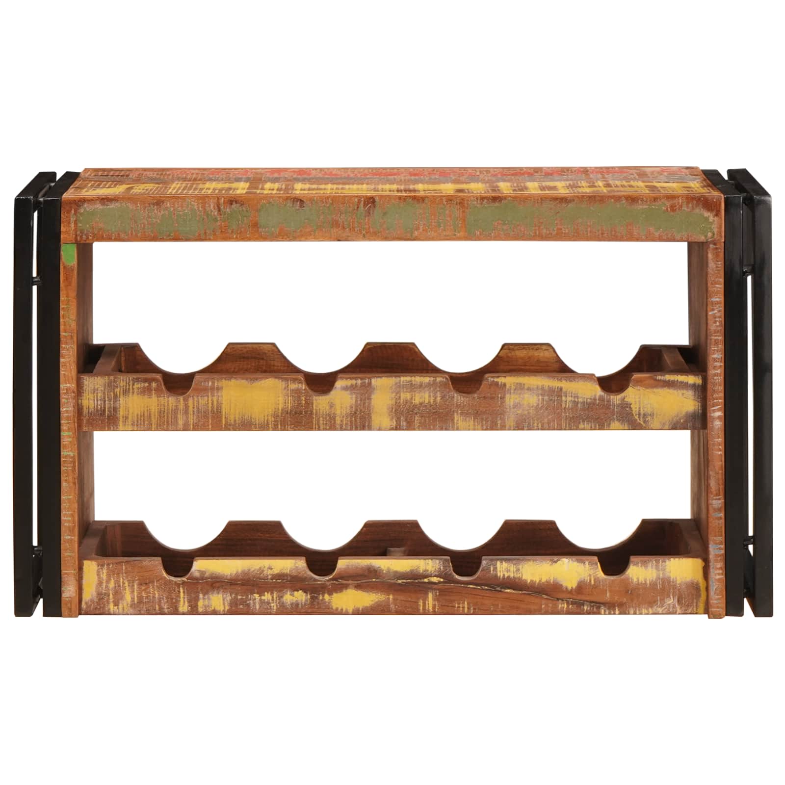 Étagère à vin Marron 80 x 45 x 33 cm Bois récupéré massif - XIOS