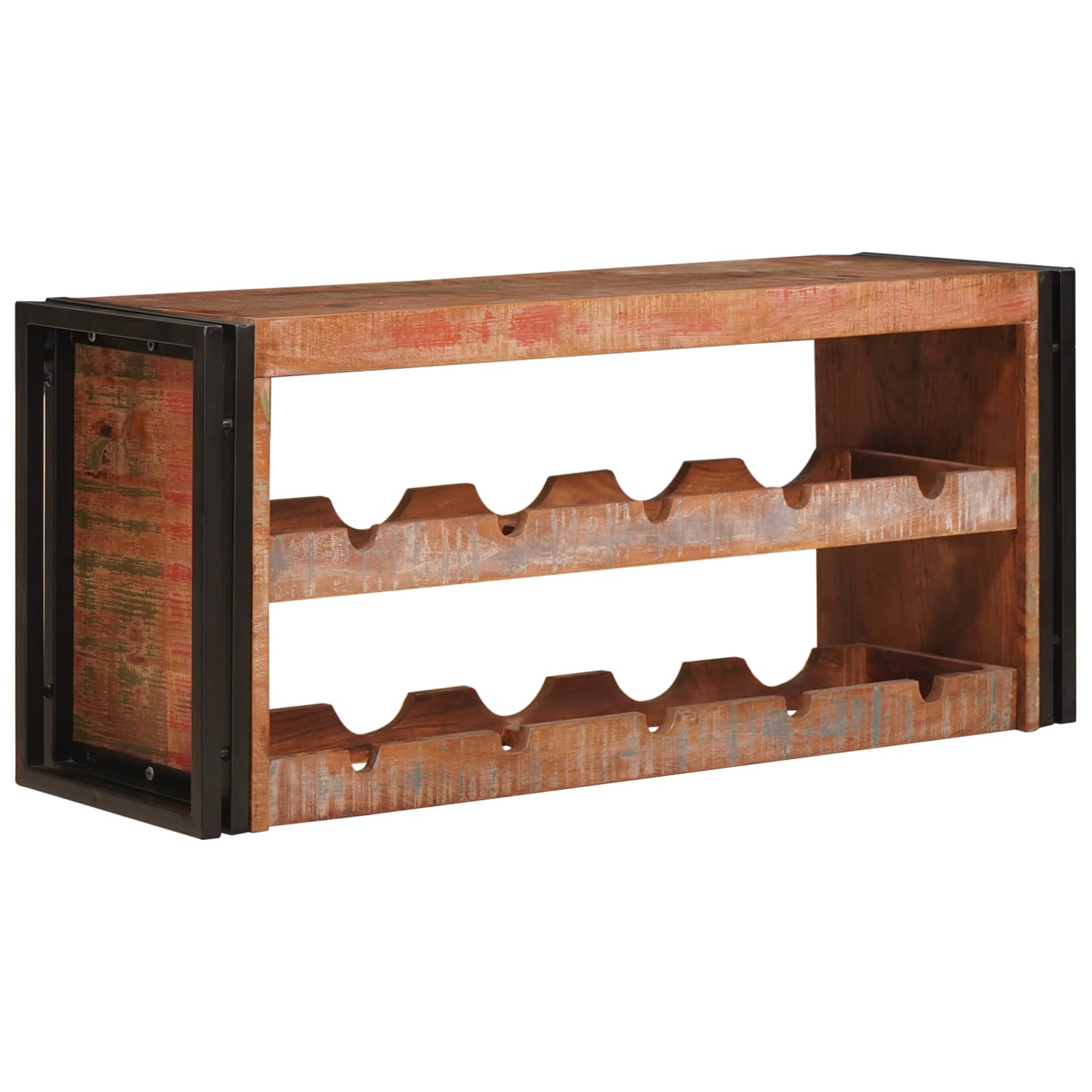Étagère à vin Marron 100 x 45 x 33 cm Bois récupéré massif - XIOS