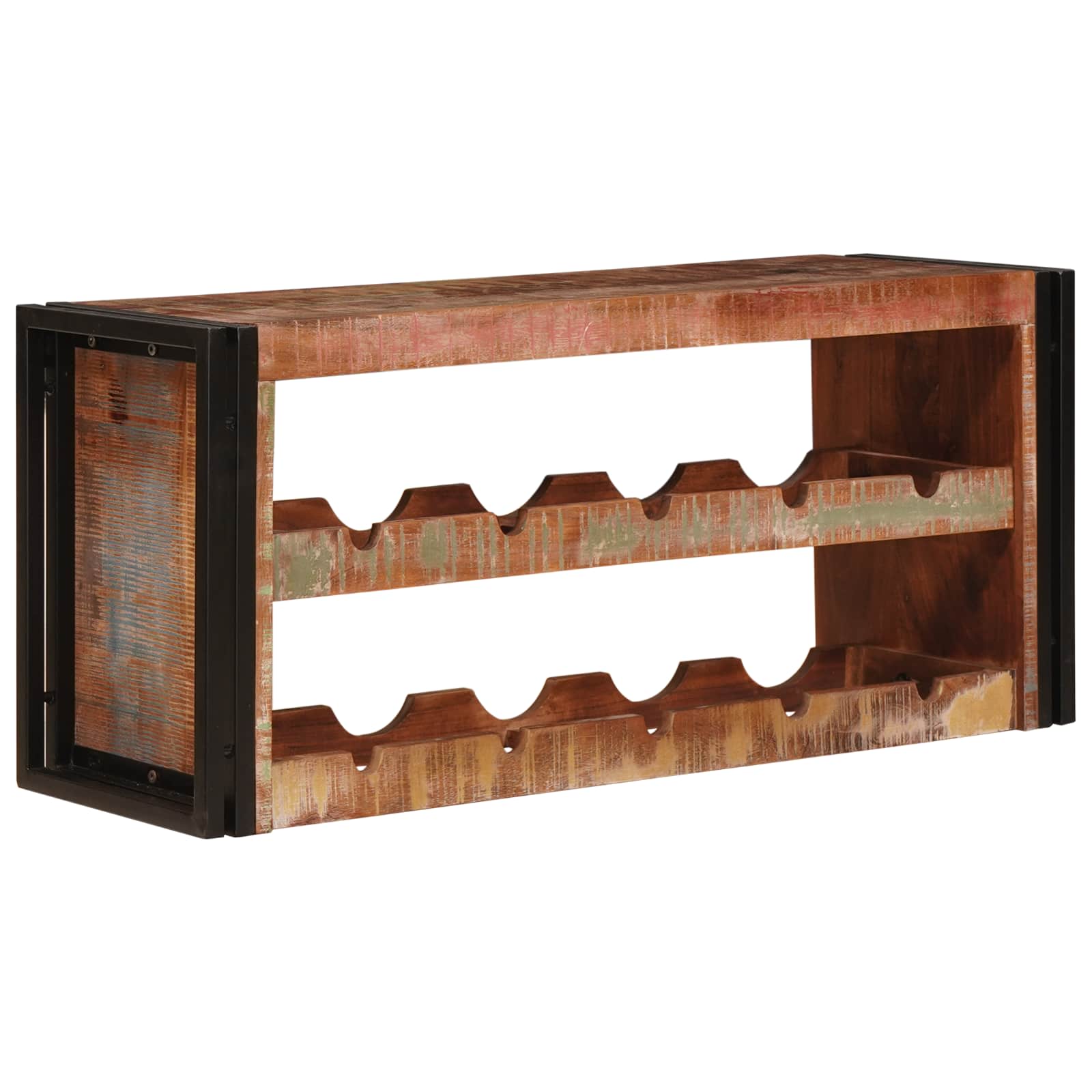 Étagère à vin Marron 100 x 45 x 33 cm Bois récupéré massif - XIOS