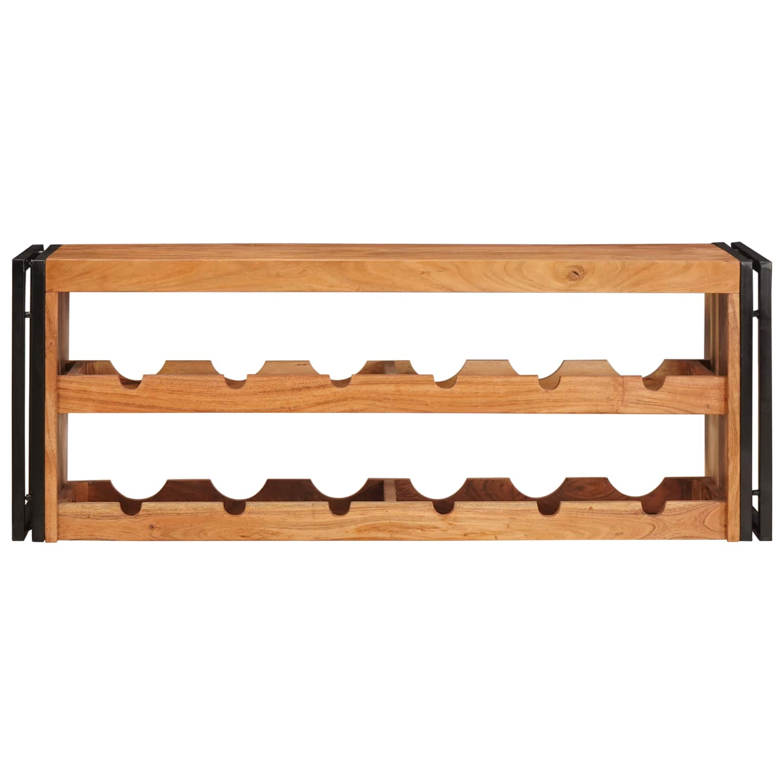 Étagère à vin Marron 120 x 45 x 33 cm Bois d'Acacia Massif - XIOS