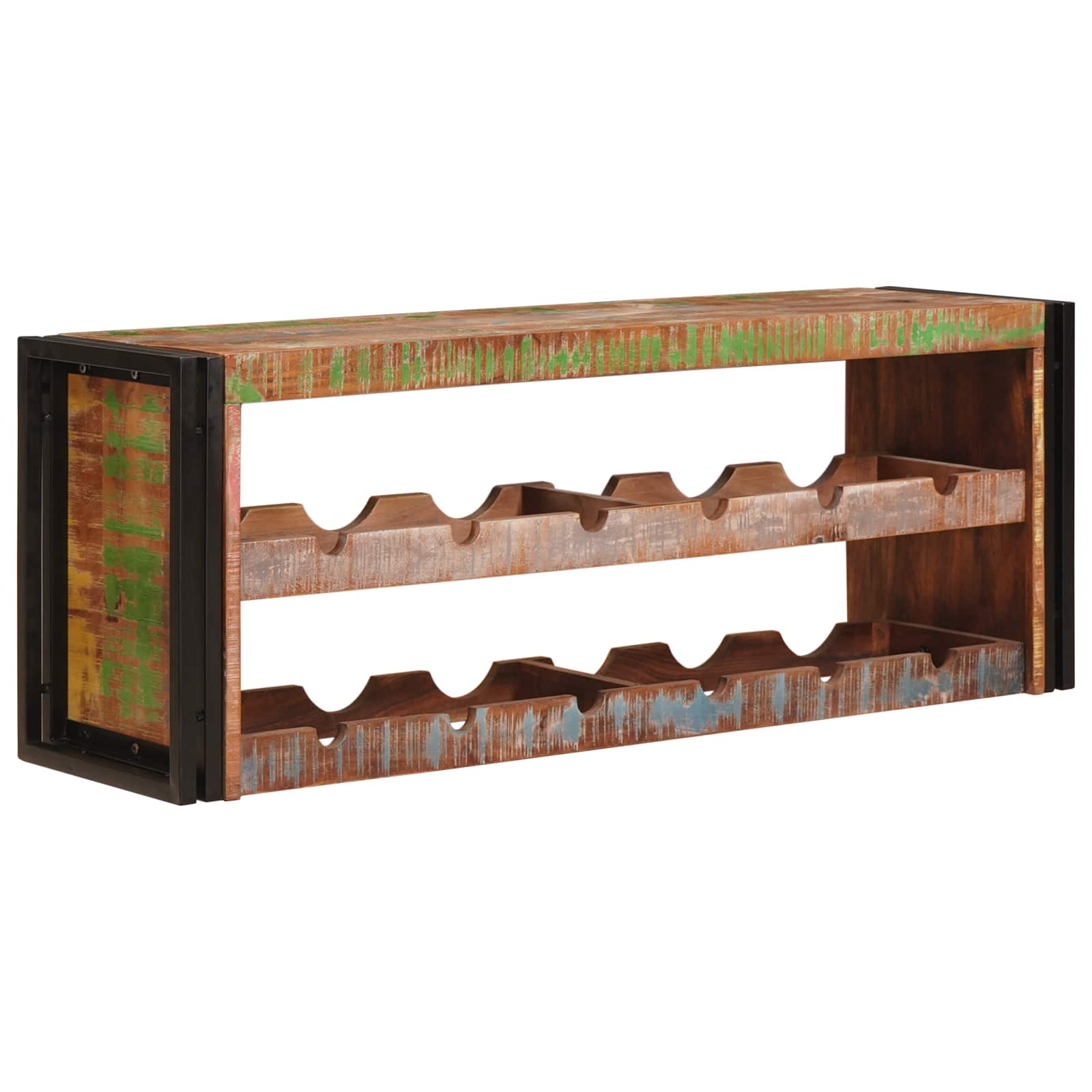 Étagère à vin Marron 120 x 45 x 33 cm Bois récupéré massif - XIOS