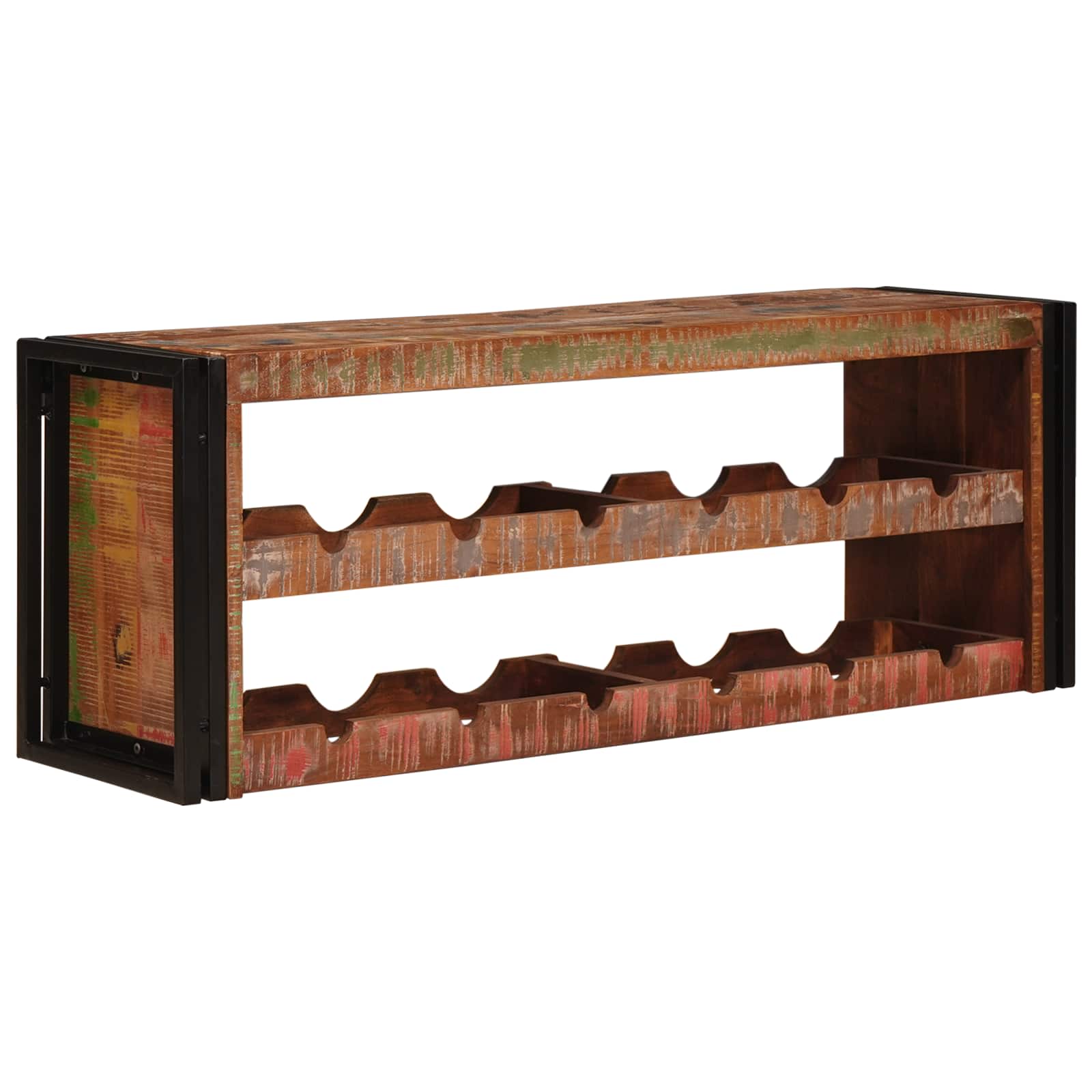 Étagère à vin Marron 120 x 45 x 33 cm Bois récupéré massif - XIOS
