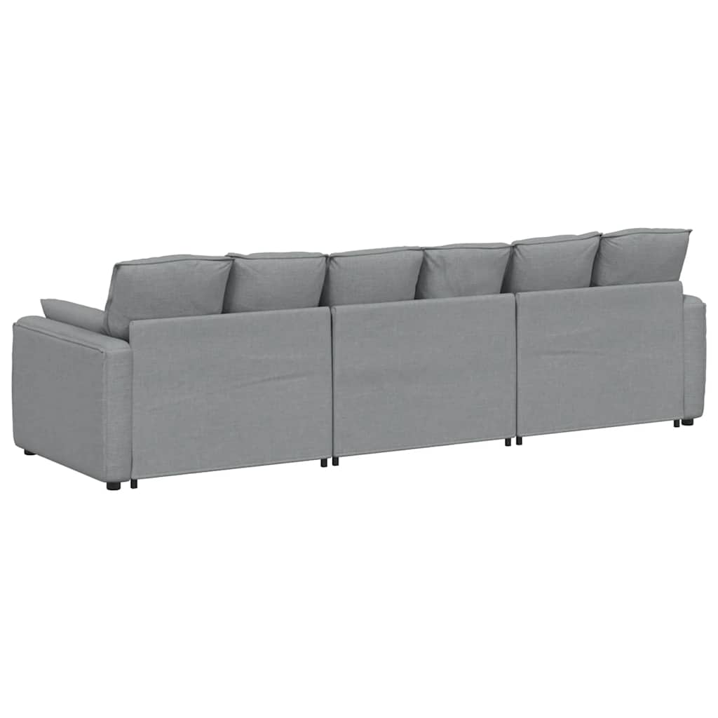 Canapé modulable avec coussins gris clair - XIOS