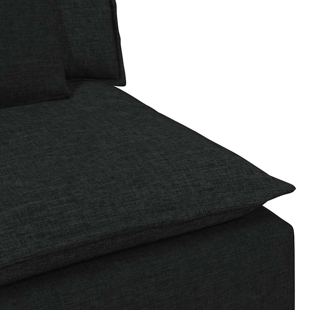 Canapé modulable avec coussins noirs - XIOS