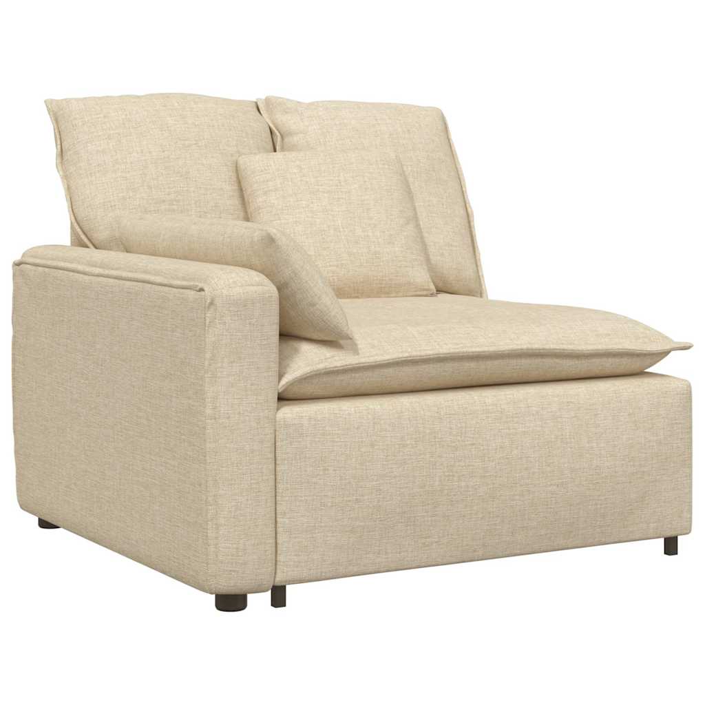 Canapé modulable avec coussins couleur crème - XIOS