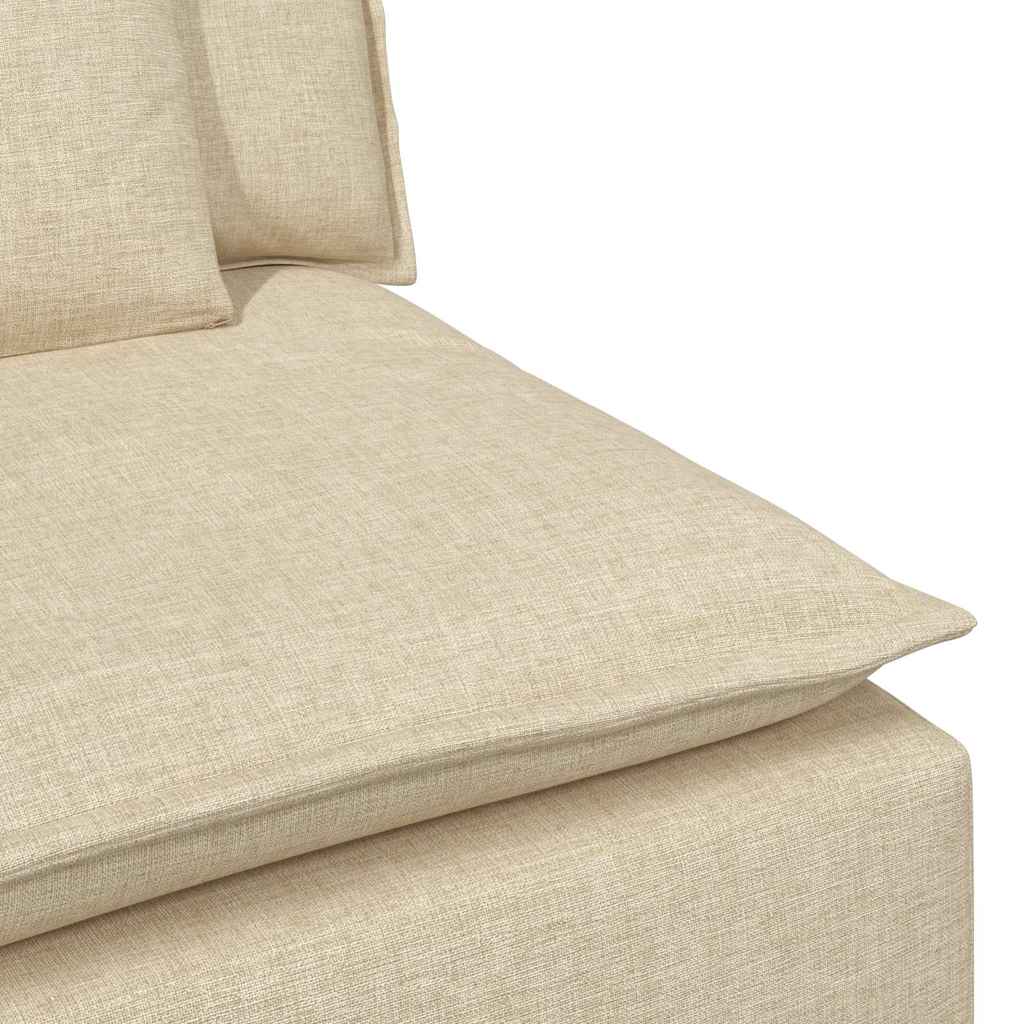 Canapé modulable avec coussins couleur crème - XIOS